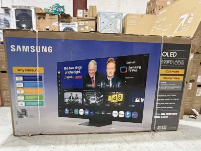 65” SAMSUNG 4K OLED SMART TV (S90F-2025) CASH NO TAX, View more