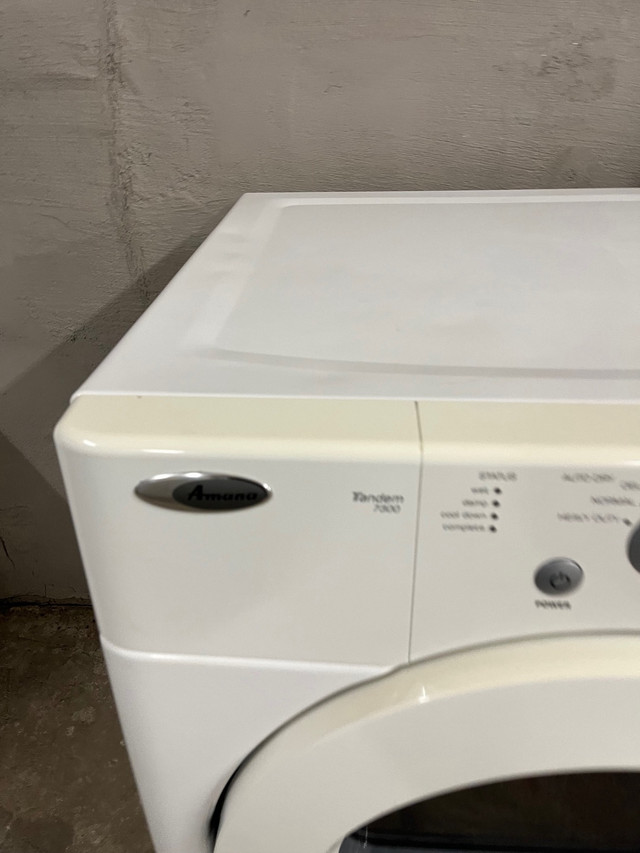 Amana white front load electric dryer  in Washers & Dryers in Stratford - Image 2
