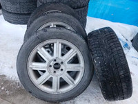 235 50 r18 MICHELIN XICE WINTER TIRES on 5x114.3 FORD ALLOY RIMS