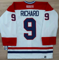 Maurice Richard Signed Habs White Jersey