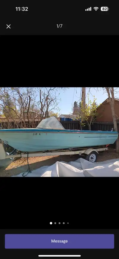 16foot fishing boat Trailer has new tires Great condition for its age Power trim Electric start New...
