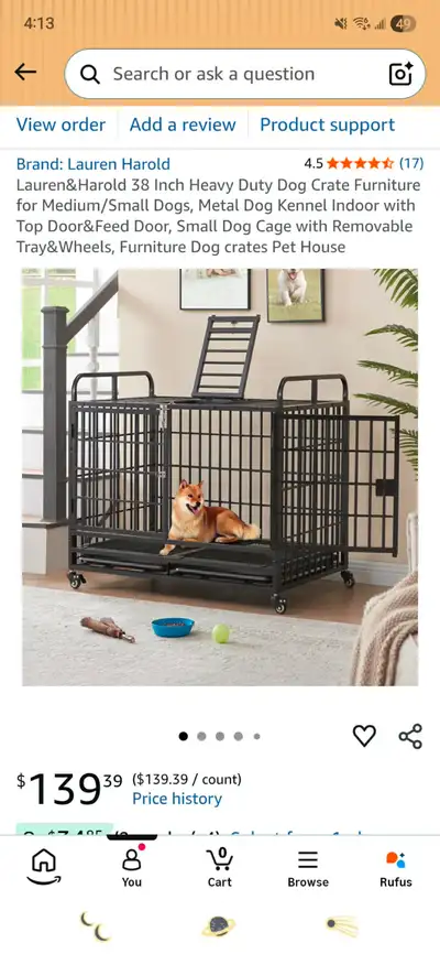 Dog Crate Steel, View more