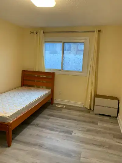 Bright and furnished private room on second floor for rental from July 1st. Close to Seneca college...