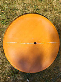 Round cut table top