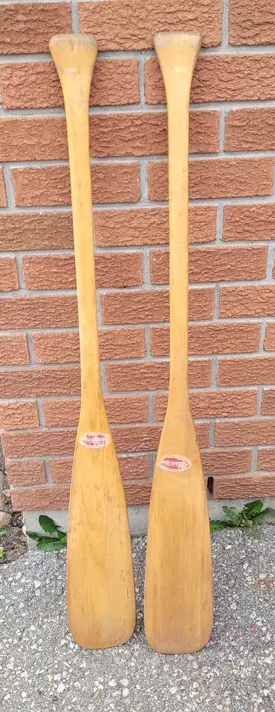 Pair of Moise Cadorette Inc. Canoe Paddles, View more