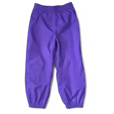 (4T/5T xs) Rain Pants girls, purple waterproof lined splashpants, View more