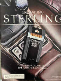 1985 Sterling Cigarettes Original Ad 