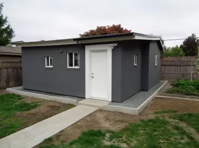 Newly renovated and fully furnished 1-bedroom, 1-bathroom coach house with a full kitchen, available...