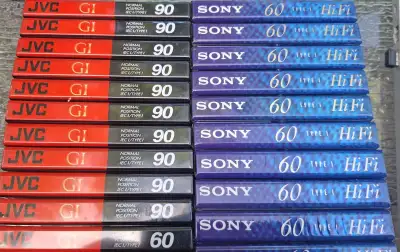 Top Quality Brand New Cassette Tapes * TDK * SONY * JVC *, View more