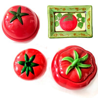 Cuisine : accessoires thème tomates - plats & cadre