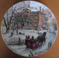 Coming Home - Victorian Christmas Collector Plate w/box and COA