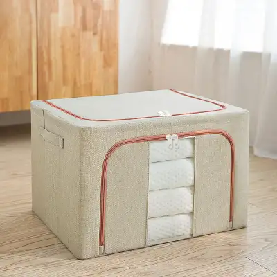 66L Steel Frame Clothes Storage Bin Bag, View more