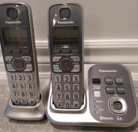 Panasonic DECT 6.0 2-Handset Cordless Landline Telephone