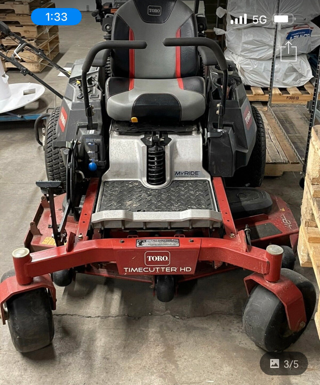 2018 Toro TimeCutter HD MyRide  Zero Turn Mower 48in Deck in Lawnmowers & Leaf Blowers in Kingston - Image 2