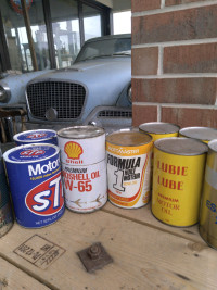 Canadian vintage oil cans