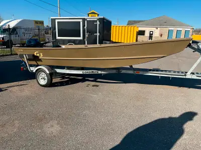 2023 14 foot 70 inch beam G3 Jon boat with 2 years warranty left on Yamaha 9.9 electric start motor...