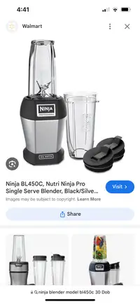 Ninja Blender - BL450C 30 DOB