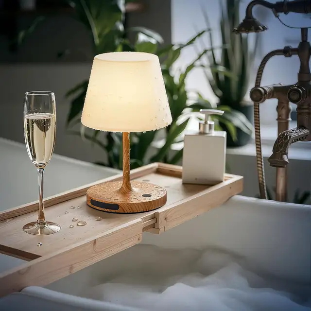 Cordless Outdoor Touch Table Lamp, Waterproof Small Shower Lamp, in Indoor Lighting & Fans in Mississauga / Peel Region - Image 5