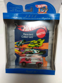 HOT WHEELS SWEET 16 1973 COMMEMORATIVE REPLICA RED LINE TIRES