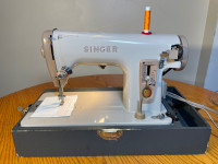 10 layers of denim! Singer 227M straight stitch sewing machine 
