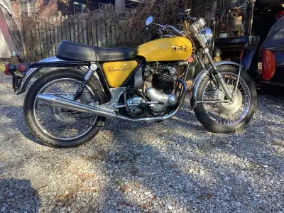 1972 Norton commando combat 750 will trade for a 69-79 Vw bus or cash. Factory combat model with lar...