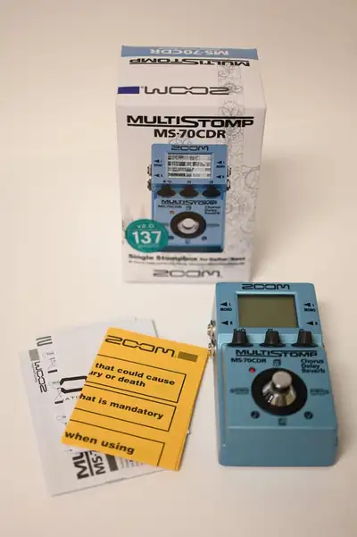 Guitar Pedal Zoom MS-70CDR MultiStomp Pedal Chorus, Delay, Reverb USED in working condition. Please...