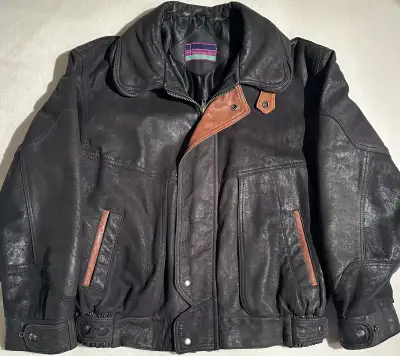 [Vintage] Hemingway Collection Leather Jacket - Large, View more
