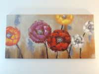 Large Flower Field "Handpainted"  Painting Canvas