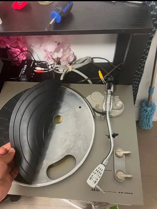 Vintage Akai AP-100C Turntable + Fosi Box X1 Preamp Vinyl Kit in Stereo Systems & Home Theatre in City of Toronto - Image 4