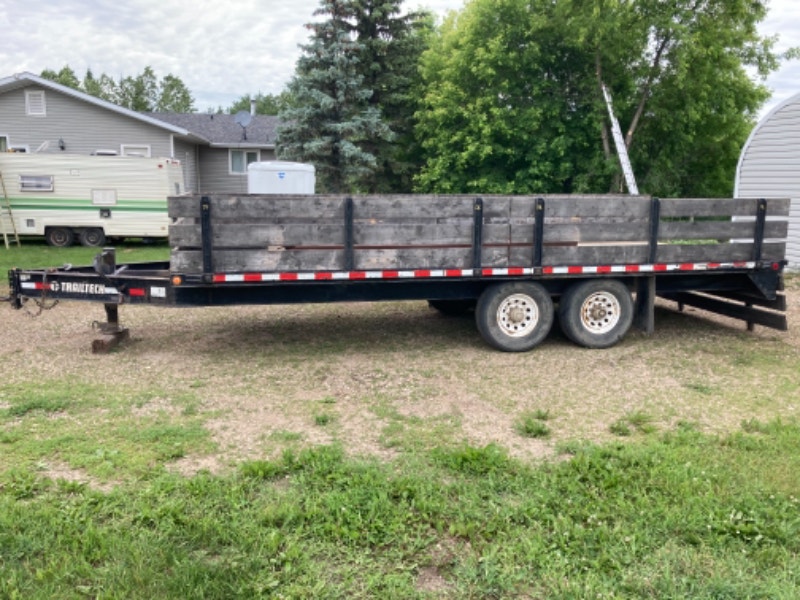 Flat Deck Tandem Axle Trailer Cargo & Utility Trailers Winnipeg