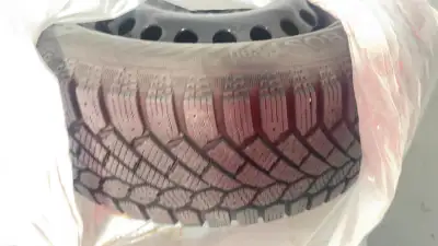 Winter studded tires brand new condition used only for one season 90% life