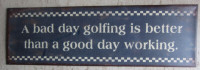 Vintage Golfing Sign