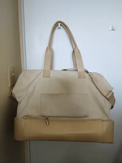 Beis The Mini Convertible Weekender In Beige Details & Specifications Dims: W 19in x D 9.8in x H 15....