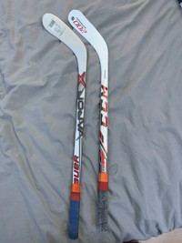 2 mini bâtons de hockey