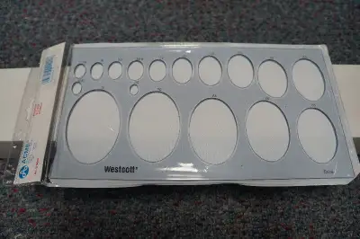 Westcott Oval Template D-9020, View more