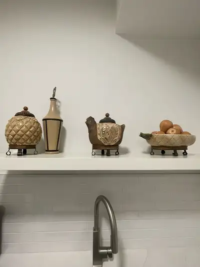 Decorative Ceramic Vases and Bowl Set, View more