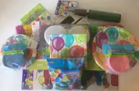 Birthday Party Supplies Tableware Banner Balloons Streamers Kids