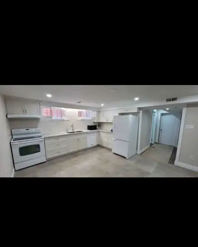 Introducing a beautifully renovated private basement with 1 bedroom +livingroom, kitchen and bath in...