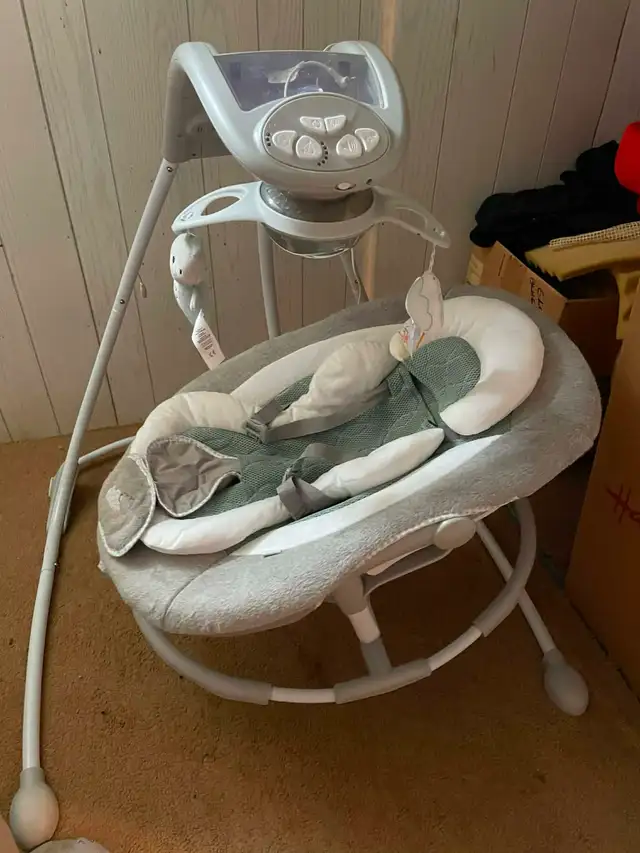 Infant Swing - Ingenuity Soothing Swing & Rocker  - $60 OBO in Playpens, Swings & Saucers in Oshawa / Durham Region - Image 4