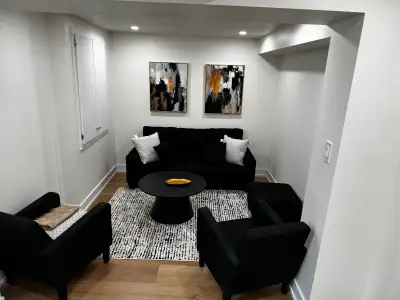 Fully furnished brand new one bedroom basement apartment for rent in Milton (short term or long term...