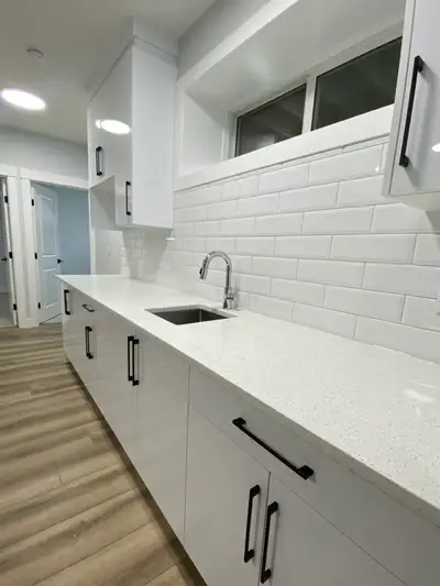 Fully furnished luxury 2 bed 1 bath basement suite for rent in Harvest Hills! Newly built in 2022, t...