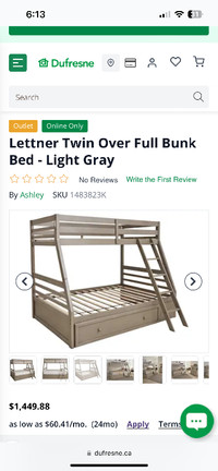Dufresne bunk bed twin over a double