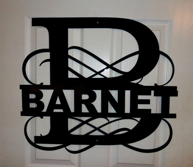 Family monogram Signs - Laser Cut - Any Name Available in Hobbies & Crafts in City of Halifax - Image 2