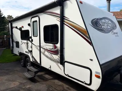 New tires. Professionally resealed couple years ago. 30 pound propane tanks. Heated and enclosed sto...