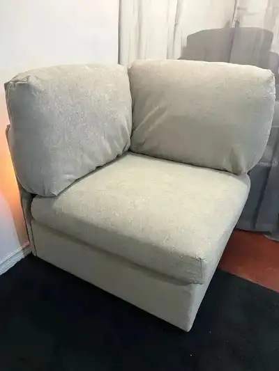 New corner chair color beige, View more