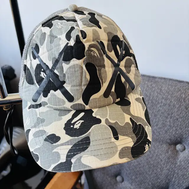 Bathing Ape / Bape x KAWS Camo Trucker Hat
