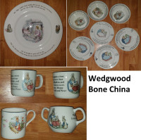 Wedgwood Children's Dinnerware - Bone China Cups, Mugs, Bowls an