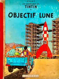 Antiquité 1957 Collection Album Tintin "Objectif Lune" 2