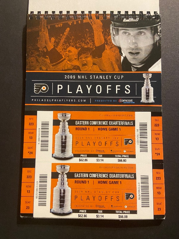 2009 Philadelphia Flyers NHL Playoffs Booklet with 25 tickets Arts & Collectibles Ottawa