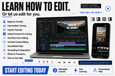 Learn Video Editing | CapCut & Premiere Pro Lessons, View more